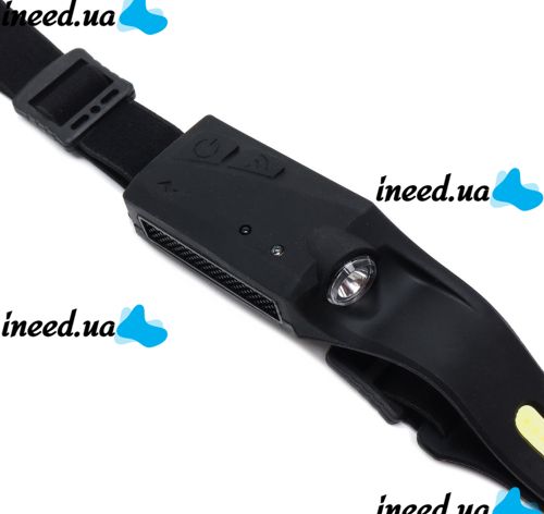 Налобный фонарик Bailong BL-G28 XPE COB 2 в 1 аккумуляторный светодиодный USB фонарик с креплением на голову с сенсором и датчиком движения YT200