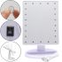 Cosmetic Touch Makeup Mirror Magic MakeUp Mirror Rotates 180 Degrees Desktop Mirror on a Stand with Backlight 22 LED USB White