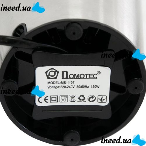 Electric coffee grinder Domotec MS-1107 150W rotary grinder of coffee beans, nuts and spices, manual kitchen coffee mill MS1107 Grey