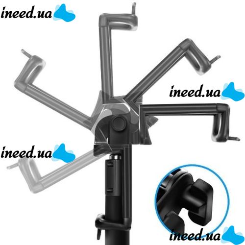 Wireless Monopod Tripod for Selfie Bluetooth Selfie Stick Locust S-018, Portable Selfie Stick 80cm, Selfie Monopod for Bluetooth for Android, IOS