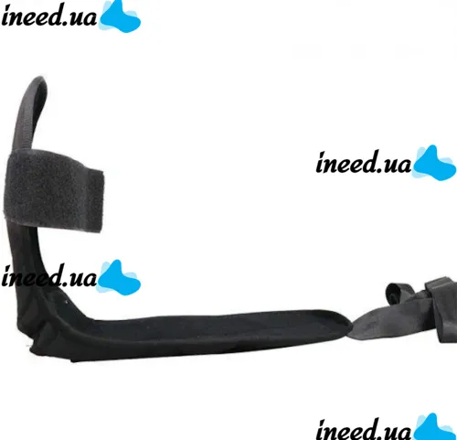 Подовжений нейлоновий ремінь Safe Stretch GS-3990 з 8 петлями для розтяжки і фіксатором для ноги, Тренажер гумка 8 петель для різного навантаження