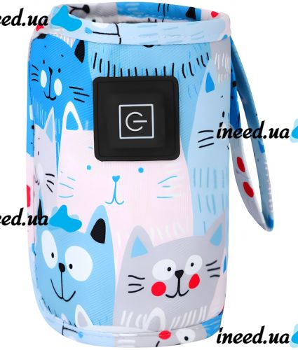 Нагрівач для дитячих пляшечок Heating Bottle Cover N-006 портативна грілка 3 режими для дитячого молока і води з підтримкою температури від USB