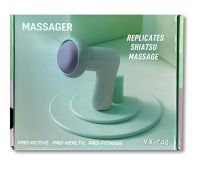Anti-cellulite massager Deep Massager YX-740 24W handheld rechargeable vibromassager, lymphatic drainage gun for the whole body 4 nozzles from USB