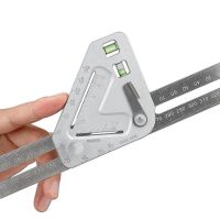 Metric square for Common carpenters with a level ( construction angle ruler )