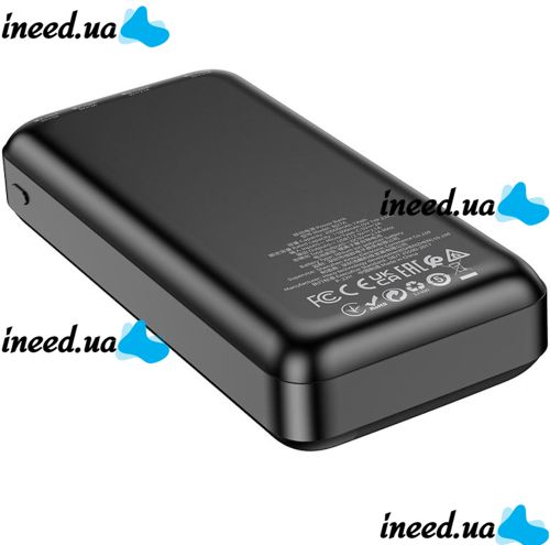 Зовнішній акумулятор повербанк Power Bank Borofone Bj27a 20000mAh 15W 2USB TYPE-C з швидкою зарядкою, портативний зарядний пристрій батарея 3 виходи