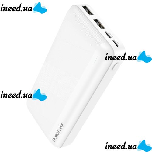 Зовнішній акумулятор повербанк Power Bank Borofone Bj27a 20000mAh 15W 2USB TYPE-C з швидкою зарядкою, портативний зарядний пристрій батарея 3 виходи