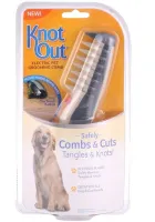 Електрична гребінець щітка для тварин всіх порід кішок і собак Knot Out Electric Pet Comb WN-134, Электрорасческа для грумінгу тварин