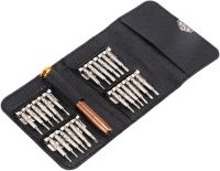 A set of screwdrivers with magnetic bits 25 in 1 set of tools for repairing and disassembling phones electronics mini screwdrivers for a radio master in a case