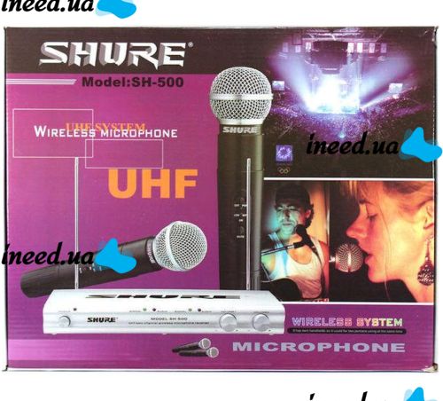 Бездротовий мікрофон Shure SH-500 радіомікрофон Радіомікрофон Радіобаза Shure