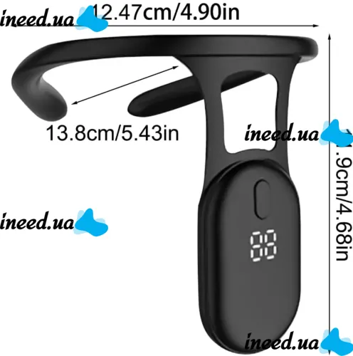 Розумний коректор постави Posture Device S910 з вібро нагадуванням USB Корсет від сутулості з датчиком неправильного положення спини з вібрацією