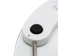 Электронные напольные весы Domotec MS-2003A до 180 кг, Круглые стеклянные весы с Led дисплеем домашние для взвешивания шаг 0.1 кг MS2003A Прозрачные