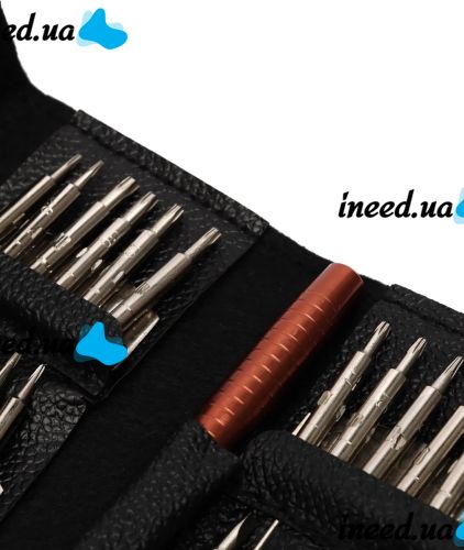 A set of screwdrivers with magnetic bits 25 in 1 set of tools for repairing and disassembling phones electronics mini screwdrivers for a radio master in a case