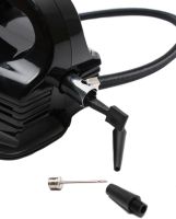 AKS-9200SC 4-in-1 Car Hand Vacuum Cleaner for Dry and Wet Cleaning with Tire Compressor Cigarette Lighter Vacuum Cleaner with Flashlight Black