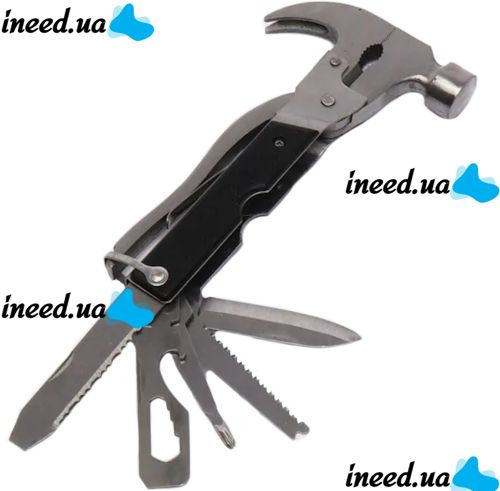 Universal Folding Wrench Multitool Hammer Swiss Knife Bell Howell Tac Tool 18 in 1 Pliers, Screwdriver Stainless Steel Saw with Case