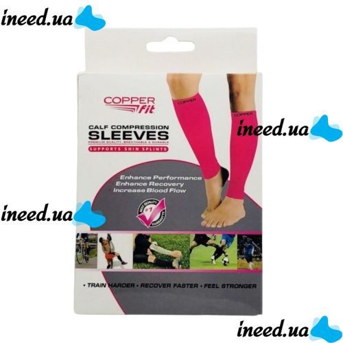 Supportive Compression Leggings Copper Fit Calf Compression Sleeves, Tight-fitting Knee Socks with Calf Fixation, Ankle Support Bandage Pink
