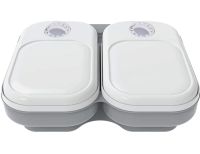 Автоматична подвійна годівниця дозатор 2-Meal Pet Feeder MA - 6 для собак і кішок 659-3 з таймером, Комплект годівниць 2шт по 600 мл для тварин