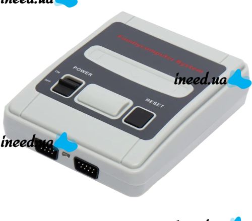 Portable retro gaming console Dendy 620 games Dendy 8 Bit Super Mini SFC, Children's 8 bit console with two joysticks and built-in games Grey