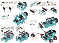 Дитячий розвиваючий конструктор позашляховик Jixin Xyzhi Off-Road Vehicle YK623 на 190 деталей, металевий набір джип для складання машинки для дітей