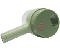 Багатофункціональний ручний подрібнювач для овочів 4 в 1 Food Chopper Gatling, Електрична кухонна овочерізка терка, міні блендер-слайсер Зелений
