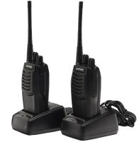A set of two Baofeng BF-888S walkie-talkies with 16 channels up to 5 km, a radio station for 2 dual-band 1500 mAh walkie-talkies with built-in FM walkie-talkie