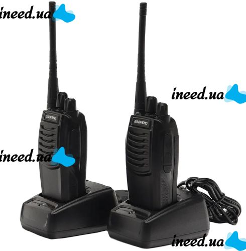 A set of two Baofeng BF-888S walkie-talkies with 16 channels up to 5 km, a radio station for 2 dual-band 1500 mAh walkie-talkies with built-in FM walkie-talkie