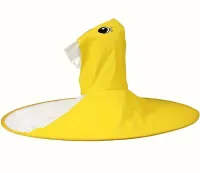 Дитячий непроникаючий дощовик парасолька Baby Rain Coat YM501 Качка Вітрозахисне пончо плащ для захисту від вітру і дощу для дітей качечка Жовтий