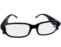 Magnifying LED Reading Glasses Multi Strength Reading Glasses with Dual Backlight, Universal Glasses with Flashlight Black