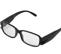 Magnifying LED Reading Glasses Multi Strength Reading Glasses with Dual Backlight, Universal Glasses with Flashlight Black