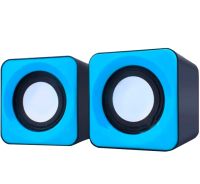 Speaker Mini FT-202 2.1 PC Music Computer Speakers, Speaker System with Subwoofer and 9W Satellites from USB Mini-jack 3.5mm Blue