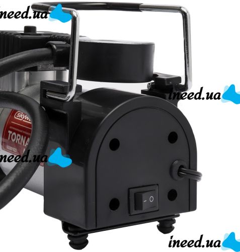 Car Cigarette Lighter Compressor Aig pump HS-208 965kPa for Tire Pumping 140PSI 10Amp Car Compressor Pump for Pumping Car Wheels Black