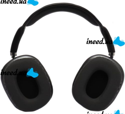 Overhead Wireless Bluetooth Headphones Macaron P9 Max with Aux, Full-size Bluetooth Stereo Headphones with microSD Memory Card Slot, TF Card Black