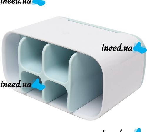 Настільна підставка органайзер Large Toothbrush Caddy для зубних щіток і пасти на 6 відсіків, Тримач зубної щітки Joseph для ванної кімнати Білий