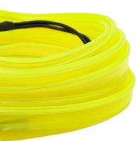 Світлодіодна силіконова стрічка LED NEON 0729 Yellow 5 м з блоком живлення, універсальна неонова гнучка підсвітка 12v-220v 5m в силіконі Жовта