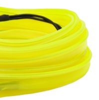 Світлодіодна силіконова стрічка LED NEON 0729 Yellow 5 м з блоком живлення, універсальна неонова гнучка підсвітка 12v-220v 5m в силіконі Жовта