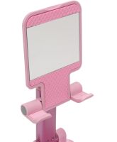 Desktop Stand Holder with Mirror Folding desktop phone stand PD-C06 for Tablet Phone, Folding Transformer for Smartphone AND196 Pink