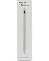 Універсальний стилус Stylus Pen JT19 для письма та малювання Android iPad IOS, Активний стилус-ручка для телефону і планшета з 2 наконечниками Білий