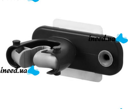 Wall-mounted Non-slip Organizer Holder for Mops and Brushes Qstexpress Mopholder, Adjustable Self-adhesive Mop Holder mop holder