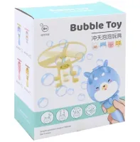 Flying Bubble Generator at the Launch of Bubble Toy with Flying Propeller, Children's Toy Spinner Blowing Soap Bubbles 80ml For Children