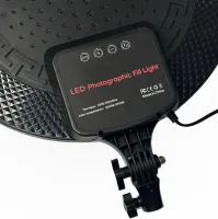 Круглая светодиодная LED лампа Fill Light PF-33 33 см 13" для фото и видео с пультом, Студийная селфи лампа видеосвет теплый, нейтральный, холодный