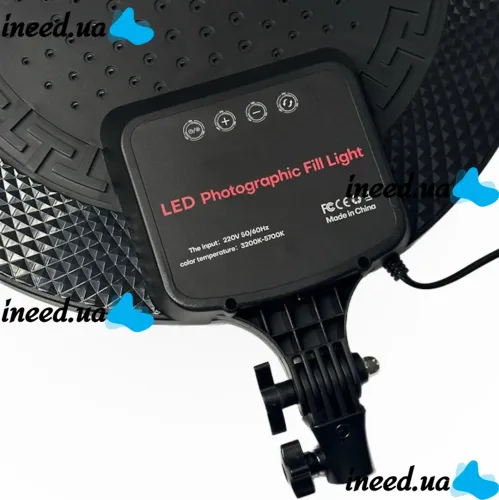 Круглая светодиодная LED лампа Fill Light PF-33 33 см 13" для фото и видео с пультом, Студийная селфи лампа видеосвет теплый, нейтральный, холодный
