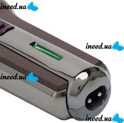 Rechargeable Electric Shaver Shaver Kemei KM-A588 2in1 with Nozzle Beard Trimmer 3W, Cordless Razor for Hair Removal Brown