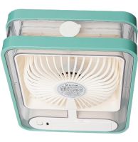 Desktop Rechargeable Mini Fan Humidifier Jisulife Holder Fan HF-200 with Backlight Wireless Mini Fan 4 Speeds USB