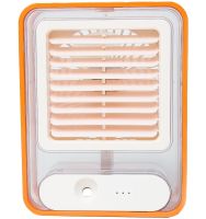 Desktop Rechargeable Mini Fan Humidifier Jisulife Holder Fan HF-200 with Backlight Wireless Mini Fan 4 Speeds USB