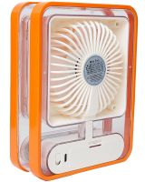 Desktop Rechargeable Mini Fan Humidifier Jisulife Holder Fan HF-200 with Backlight Wireless Mini Fan 4 Speeds USB