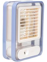 Desktop Rechargeable Mini Fan Humidifier Jisulife Holder Fan HF-200 with Backlight Wireless Mini Fan 4 Speeds USB
