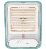 Desktop Rechargeable Mini Fan Humidifier Jisulife Holder Fan HF-200 with Backlight Wireless Mini Fan 4 Speeds USB