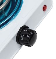 Електрична настільна спіральна плита на одну конфорку Domotec MS-5801 1000W, одноконфорочная електроплита 1000Вт з термостатом на 5 положень