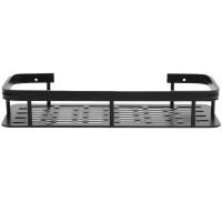 Настенная прямая полка в ванную Storage Rack AND197, Навесной органайзер 30х13х5.5см держатель для ванной XL-915 под косметические принадлежности на стену