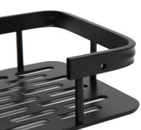 Настенная прямая полка в ванную Storage Rack AND197, Навесной органайзер 30х13х5.5см держатель для ванной XL-915 под косметические принадлежности на стену