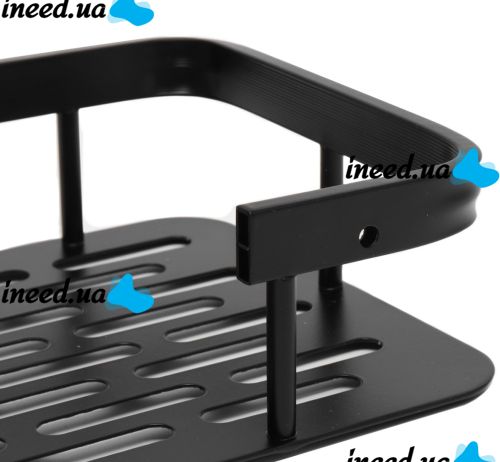 Настенная прямая полка в ванную Storage Rack AND197, Навесной органайзер 30х13х5.5см держатель для ванной XL-915 под косметические принадлежности на стену